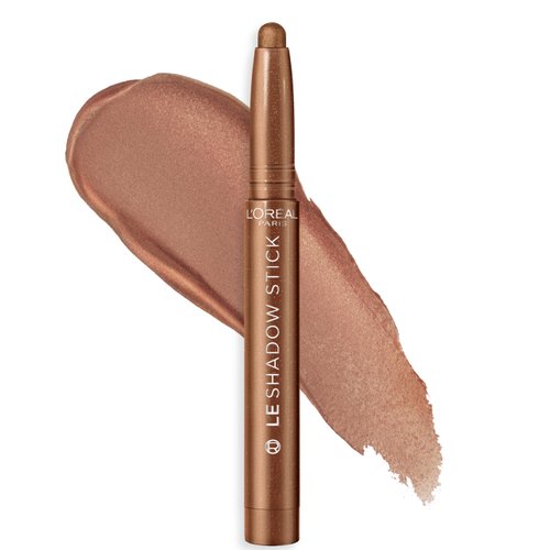 L'Oreal Paris Makeup Le Shadow Stick Eyeshadow, Blendable, Smudge-Resistant, Cream Eyeshadow, 230 Magnetic Bronze (Shimmering Copper Brown)