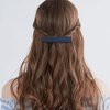 3 Pcs Matte French Hair Clips Flat Hair Barrettes Strong Hold Vintage Hair Clips Cute Hair Styling Clips Metal Snap Hair Clasps Accessories for Women Girls (Blue+Green+Black)
