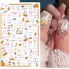 8 Sheets Easter Rabbit Nail Art Stickers Decals,3D Self-Adhesive Nail Art Accessories Cartoons, Rabbits, Animals, Hearts, Flowers,Designs Sticker Lovely Retro Rabbit Manicure DIY Nail Decorations
