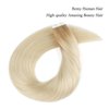 ABH AMAZINGBEAUTY HAIR Rooted Tape in Hair Extensions, Remy Human Hair, 20 Pieces 50 Grams, Platinum Blonde with Dirty Blonde Roots, 20 Inch