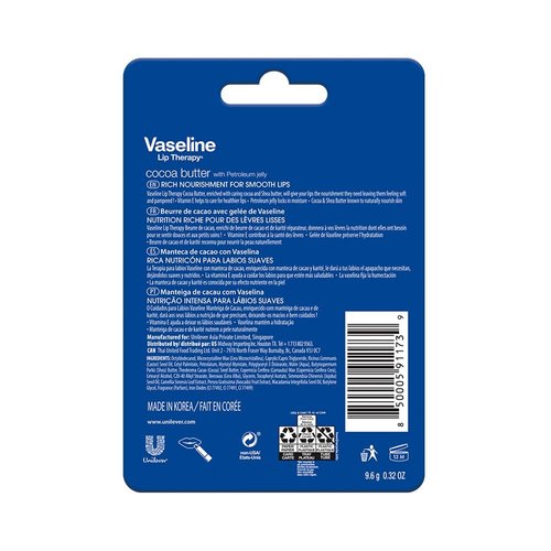 Vaseline Lip Therapy Stick with Petroleum Jelly - 2 Pack (Cocoa Butter)