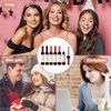 VOLLUCK Wine Liquid Lipstick, Lady Long Lasting Make Up Gloss Matte Lip Tint Wine Bottle Cover, Waterproof, Valentine's Day Gift Kit Ideas for Girlfriend, Mom, Friend (6 Colors)