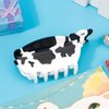 Cow Print Stuff, Hapdo Cow Hair Clips Gifts for Women, Cute, Acetate Funny Farm Animal Hair Claw Clip Western Hair Accessories