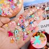 Kikonoke 100 Pieces 3D Resin Gummy Bear Nail Charms Mixed Set Cute Bow Candy Flowers Nail Art Clasps with Snowflake Heart Star Slice for DIY Manicure Tips Decor