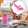 Toyvian 3Pcs Miniature Foldable Beach Chair Dollhouse Furniture Mini Deck Chair Longue Deck Chair Mini Furniture Accessories Accessories Rosy 3