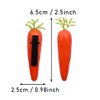 4Pcs Funny Simulated Foam Carrot Shape Hair Clips 2.5" Food Shaped Hair Clips Women Girls Hair Accessories, Carrot