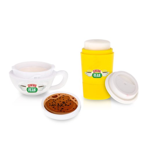 Mad Beauty Friends The Television Series Lip Balm Set (2-Pack) | Central Perks Cafe Theme | Caramel & Vanilla | For Here & To-Go Coffee | Cruelty-Free Cosmetics | Skincare Gifts for Women