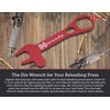 Hornady Lock-N-Load Deluxe Die Wrench 396495-Ideal Reloading Die Wrench to Use with Your Reloading Press or Die Sets to Tighten & Adjust Dies, Spindle Locks, Lock Rings & Hold the Shell Plate in Place