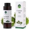 Castor Oil Organic Cold Pressed Unrefined Castor Oil for Hair Growth, Skin, Lashes, Brows - Moisturizing Body Oil in Eco-Friendly Bottle (8.8 Fl Oz)