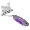 Hertzko Pet Undercoat Dematting Comb for Dogs Cats - Dematting Rake for Dogs Cats, Dog Rake Brush - Deshedding Tool Great for Cutting and Removing Dead, Matted or Knotted Hair, Shedding Combs