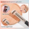 Full Coverage Concealer Foundation,Oil Control Long Lasting Lightweight BB Cream Tinted Face Moisturizer with SPF 50+ PA+++,Moisturizing CC Cream Liquid Foundation Makeup Brush Set（2 Pack）