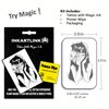 INKARTLINK Temporary Tattoos, Semi Permanent Tattoos, Adult Art Designs, Waterproof Temporary Tattoos, Party Favors, Tattoo Stickers Realistic, No Adhesive, Lasts 1-2 Weeks (Mask girl)