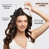 Kitsch Satin Heatless Curling Set for No-Heat Soft Curls - Overnight Hair Curlers & Curling Rod Headband, Frizz-Free Styling, Gentle Rollers for All Hair Types - 1 Pack (Sunset Tie Dye)