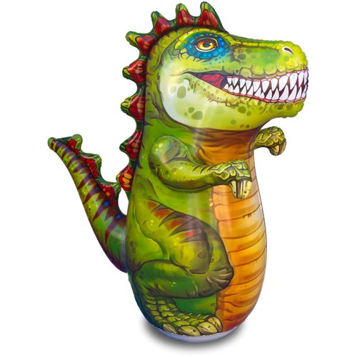 Inflatable T-Rex Dinosaur Bop Bag for Kids | Premium 48" Tall 3-D Bounce Back Punching Bag Toy