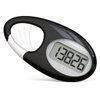 Simple 3D Step Counter, Walking Pedometer, Steps Tracker with Neck Lanyard/Carabiner for Men Women Teens Adults Seniors (Black)