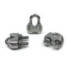 HEVERP 24PCS M4 Stainless Steel Wire Rope Cable Clip Clamp