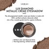 LORAC Lux Diamond Crème Eye Shadow | Metallic Shimmer Eyeshadow Powder | Nude Lace