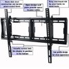 VideoSecu TV Wall Mount for XBR-49X830C KDL-50W800C XBR-55X850C XBR-55X900C KDL-55W800C XBR-65X850C XBR-65X930C XBR-65X900C KDL-65W850C XBR-75X850C KDL75W850C XBR-75X850C XBR-75X910C XBR-75X940C MJP