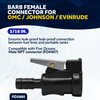 Five Oceans 5/16-Inch Barb Female Fuel Line Quick Connector for OMC - Johnson - Evinrude Outboard Connections and Fuel Tank Side - Outboard Fuel Connector - FO2885