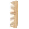 Wide Tooth Comb, Bamboo Comb Lightweight Easy Styling Flexible Structure for Home for Travel for Long Hair