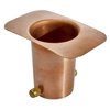 Monarch Rain Chains 20040 Pure Copper Brass Bolt Gutter Adapter for Rain Chain Installation, Standard