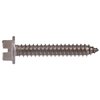 The Hillman Group 823084 Hillman Stainless Steel Sheet Metal Screws No. 10 X 1/2 Slotted Hex Head, 0.5 inches, Silver