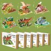 Wooden 3D Dinosaur Puzzles Set for Kids Age 8-10-12-14, DIY Wooden Art and Crafts Assemble 3D Dinosaur Model Puzzle, Home Decor and Office Art Creative Gifts for Adults (Stegosaurus)