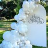 Awenztech 120pcs White Balloon Arch Kit, 18 12 10 5 inch White Latex Balloons Different Sizes White Balloon Garland for Engagement Bachelorette Bridal Shower Wedding Party Birthday Decorations