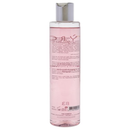 Tyro Lavender Bath And Shower Gel - Luxurious Bath And Shower Gel Gently Cleanses Skin - Enriched With Lavender To Help Calm And Relax - Suitable For All Skin Types - 8.45 Oz