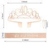 Amariver 40th Birthday Sash and Crown for Women Rose Gold Birthday Crown 40&Fabulous Birthday Sash Rhinestones Birthday Tiara Happy Birthday Crown Glitter Sash Birthday Decoration for Party Gifts