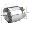 LCGP 3" Inlet Universal Exhaust Tip, 4" Outlet - 5" Long, Stainless Steel Double Wall Angle Cut