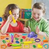 Playdough Tools 55 PCS Play Dough Tools Set for Kids, Play Dough Accessories Plastic Playdough Alphabet Numbers Shapes Cutters,Playdough Rollers,Dough Scissors