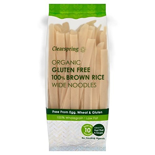 Clearspring - Organic Gluten Free 100% Brown Rice Wide Noodles - 200g