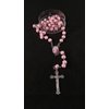 YRP 12 pcs New Pink Scented Wooden Rosaries Baby Baptism Party Favors Recuerdos Rosario