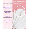 OCBON Ultra Thin Sanitary Pantyliners (Regular, 15.5cm, 40 Counts) - Ultra Thin, Unscented 100% Organic Cotton Panty Liners for Women. Chemical-Free, Extra Soft, Ideal for Sensitive Skin.