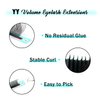 VAVALASH Y Lash Extensions C Curl 0.07mm 8-15mm Mix Tray Easy Premade Volume 4D Fans Eyelash Extension YY Type Natural Volume Lashes Extension Soft Matte Black Lashes (YY-0.07-C-8-15mm)
