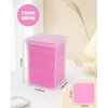 Rolybag Lint Free Nail Wipes 400Pcs Nail Polish Remover Wipes Eyelash Extension Glue Wipes Lint Free Wipes for Lash Extensions and Nail Art Supplies (Pink)