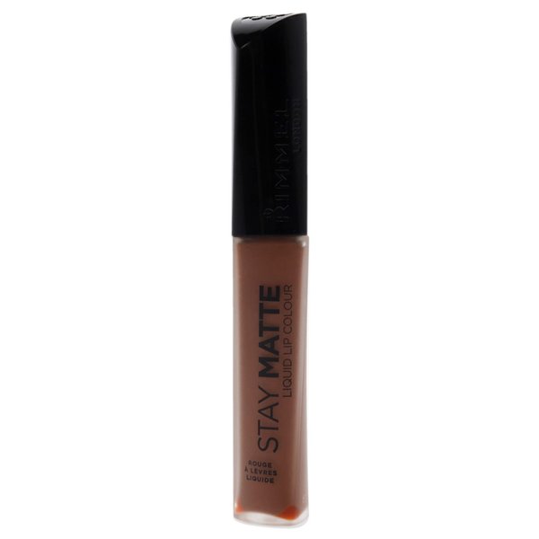 Rimmel London Stay Matte Liquid Lip Color with Full Coverage Kiss-Proof Waterproof Matte Lipstick Formula that Lasts 12 Hours - 731 Scandalous, .21oz