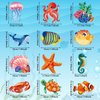 Clabby 30 Pcs Tropical Fish Hanging Swirls Under the Sea Party Decorations Ceiling Decor Ocean Themed Party Mermaid Creatures Beach Party Supplies Under the Sea Decor(Mixed Style)