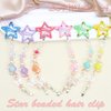 SAWINDA Star Hair Clips 6 Pack - Cute Butterfly Pearl Beaded Pendant Hair Jewelry - Non-Slip Star Hair Accessories - Hair Pins for Women and Girls