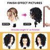 WIGNEE Faux Locs Crochet Hair Locs 6 Packs Crochet Dreadlocks for Black Women (8 Inches 1B/27)