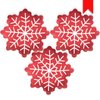 Snowflake Balloons, 3Pcs 21 Inch Christmas Snowflake Foil Balloons for Xmas Harvest Christmas Party Birthday Party Supplies Decorations (Snowflake)