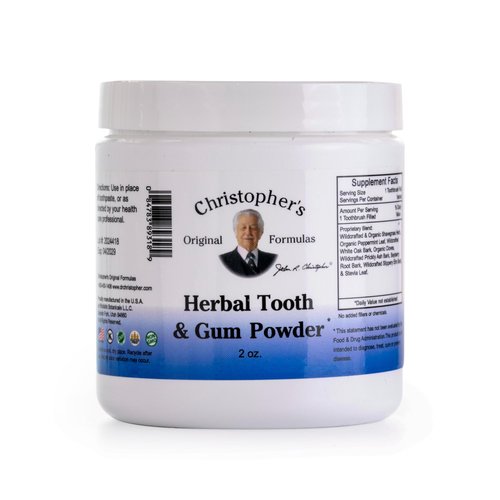 Christopher's Original Formulas Herbal Tooth & Gum Powder | Natural Oral Care Powder | Plant-Based Alternative to Toothpaste