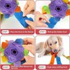 SVIEILLES Furry Fellow Snuffle Ball Interactive Dog Toy with Hidden Treats for Slow Food Training and Playtime Fun Dog Slow Food Training to Relieve Boredom and Stimulating (Purple)