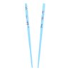 Set of Two Women's Wooden Hair Sticks With Butterflies Chopsticks Hair Pin 7 inches Long- Light Blue