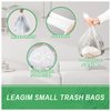 Small Trash Bags 2.6 Gallon-108 Count Leakage-Proof Strong, Small Mini Garbage Bags for Bathroom, Bedroom, Office, White Small Trash Can Liners