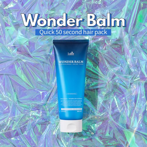 LA'DOR Wonder Balm 200ml Hair Treatment Conditioner Moisturizing Silk Protein Intensely Nourishes Curls With Irreplaceable Substances Restores Softness for Beautiful and Healthy Hair