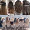 LSNDF 1000Pcs Non-Silicone Nano Ring Nano Lined Beads for Nano Ring Hair Extensions Hair Tinsel Feather Hair Extensions (2.5mm, Blonde)