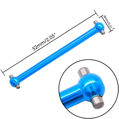 Treehobby 4PCS Aluminum Alloy Universal Drive Joint Dogbone Replacement Part Compatible with WLtoys A959 A969 A979 A959-B A969-B A979-B K929-B 1/18 RC Car