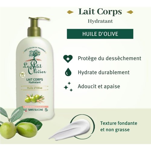 Le Petit Olivier Body Lotion Moisturizing - Olive Oil - Light, Non-Greasy Texture - Enriched With Glycerin - Moisturizes - Skin Is Soft And Silky - For Normal To Dry Skin - 8.4 Oz